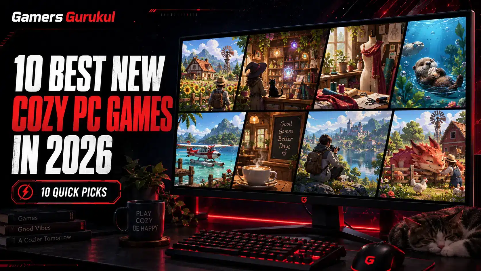 10 Best New Cozy PC games Gamers Gurukul