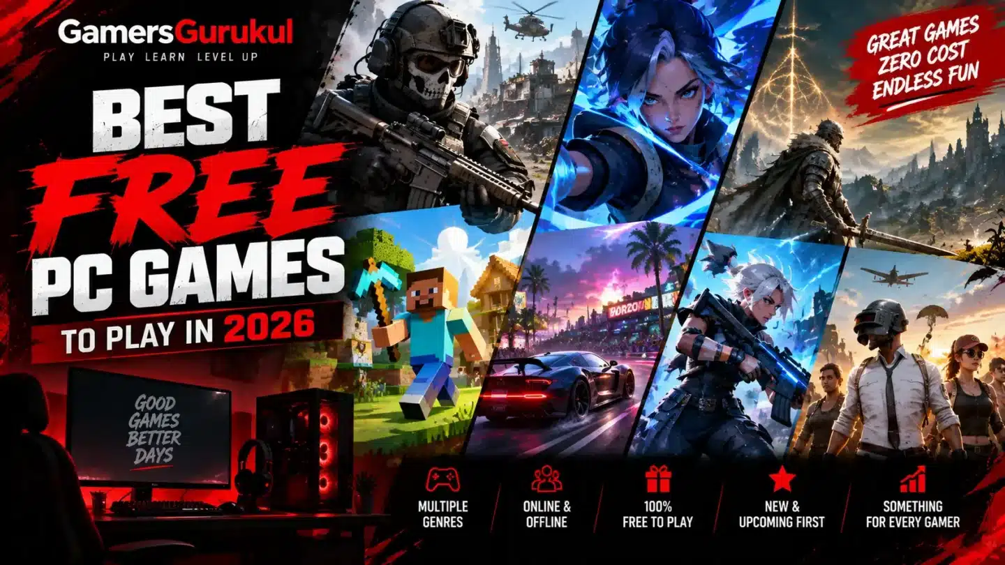 20 Best Free PC Games 2026 New Gamers Gurukul