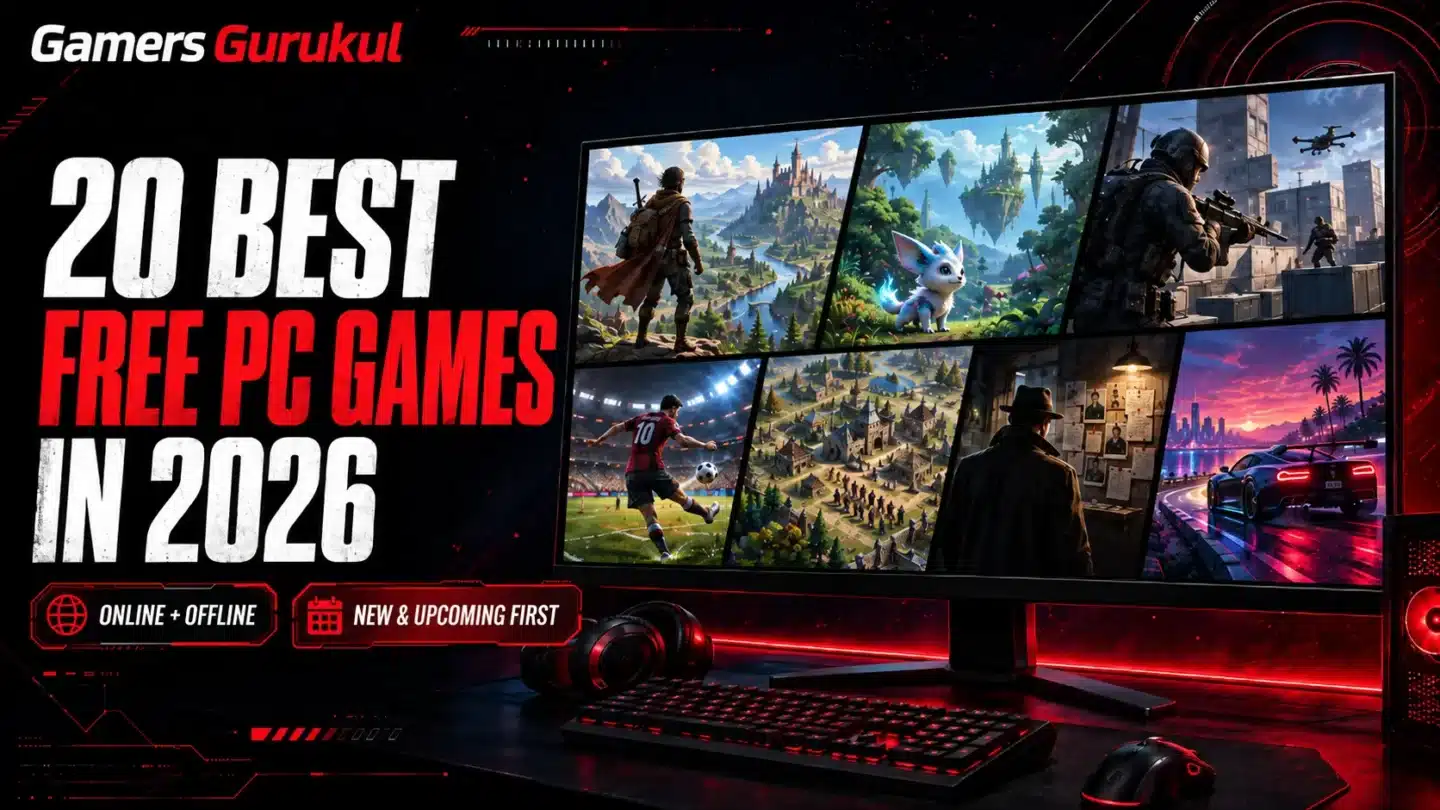 top 20 best free pc games online offline 2026 gamers gurukul