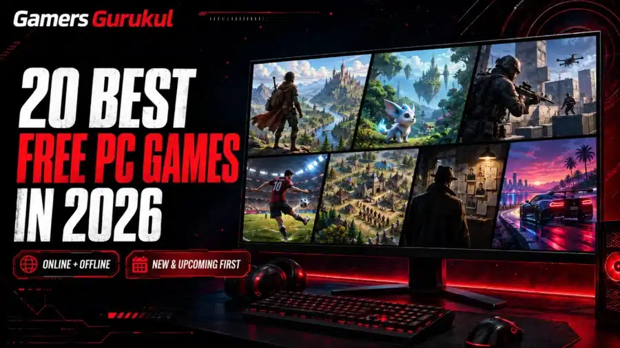 top 20 best free pc games online offline 2026 gamers gurukul